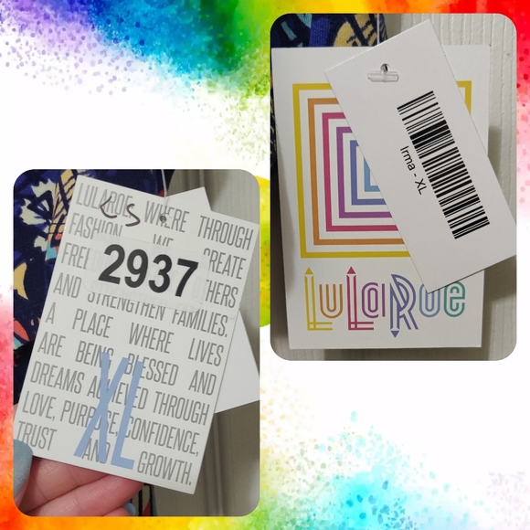 💙LuLaRoe Irma High-Low Long Tunic Top - Picture 5 of 8